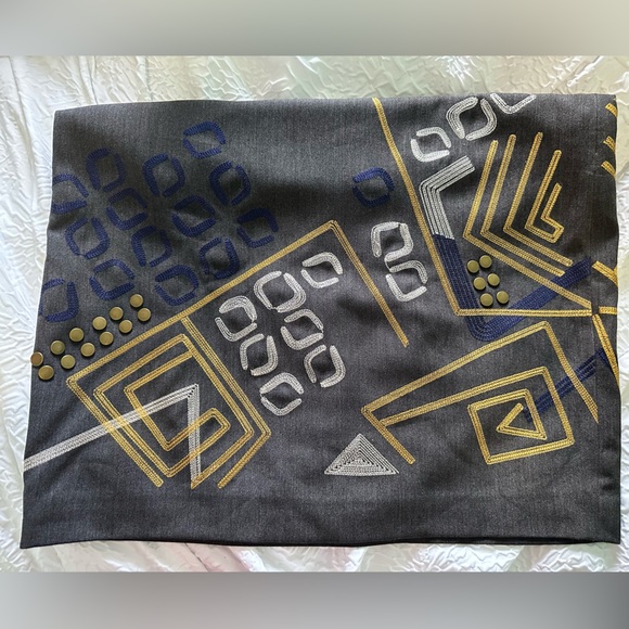 Pencil Skirt Size 10, Nygard Embroidered Accents Dark Grey 21 Inches Length - Picture 11 of 11